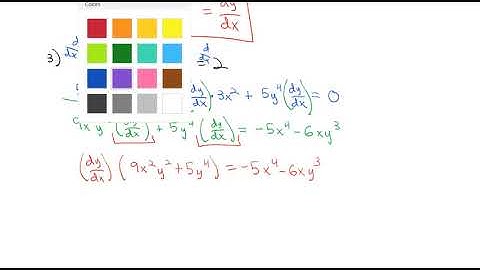 2.5 Implicit Differentiation
