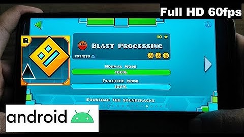 BLAST PROCESSING 100% 3 COINS - GEOMETRY DASH POV - ANDROID GAMEPLAY - FULL HD 60fps - ROGOEZ