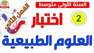 اختبار العلوم الطبيعية للسنة الاولى متوسط الفصل الثاني