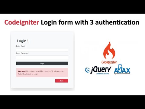 codeigniter 3-4 sistem login aman | login aman codeigniter | codeigniter 3-4 login dalam satu video