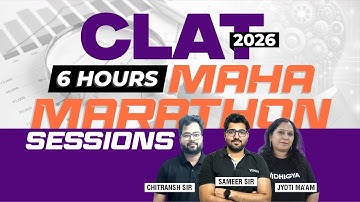 🔥 Maha Marathon for CLAT 2026 | High-Level Logical Reasoning Sets & Live Solutions with Jyoti Ma
