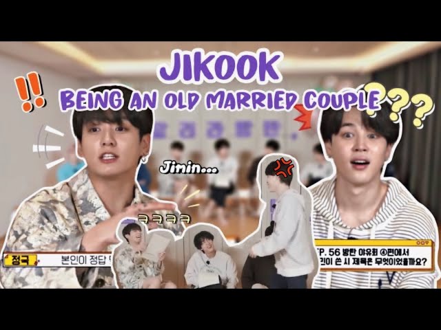 Jikook being an old married couple XD | Kookmin class=