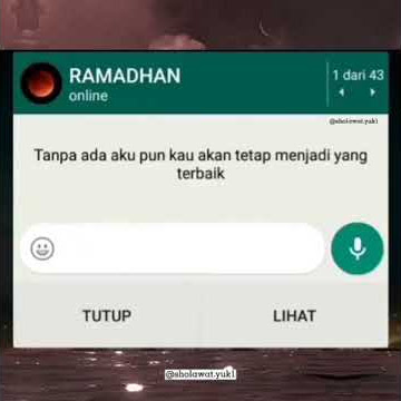 Menyayat hati... Ramadhan akan segera pergi | status wa