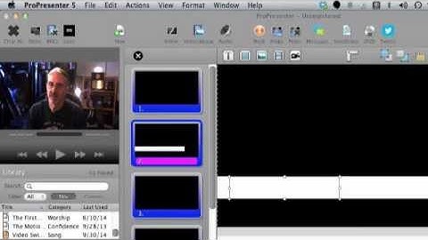 ProPresenter 5 Tutorial: Using Propresenter as a video switcher and why that