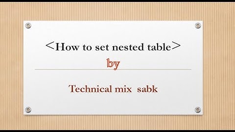39. Nested table in html hindi