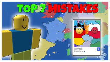 TOP 7 MISTAKES Stopping You From WINNING [Control Europe Roblox]