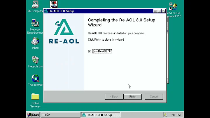 MiSTer FPGA: ao486 - Installing RE-AOL on Windows 95 [2022]