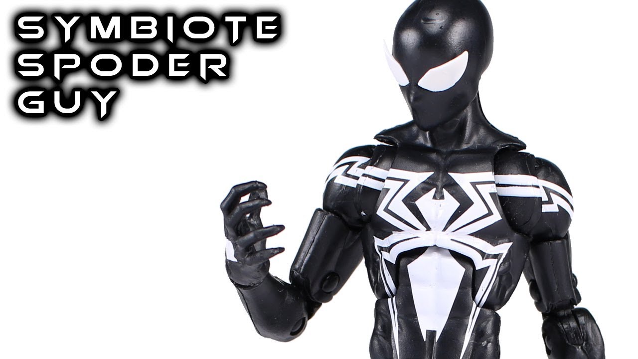 symbiote spider man figure