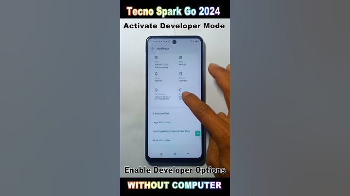 How to Tecno Spark Go 2024 - Enable Developer Options 2025 /Activate Developer Mode 2025 #smartphone