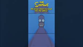My Brain When My Head Hits The Pillow | The Simpsons #Shorts