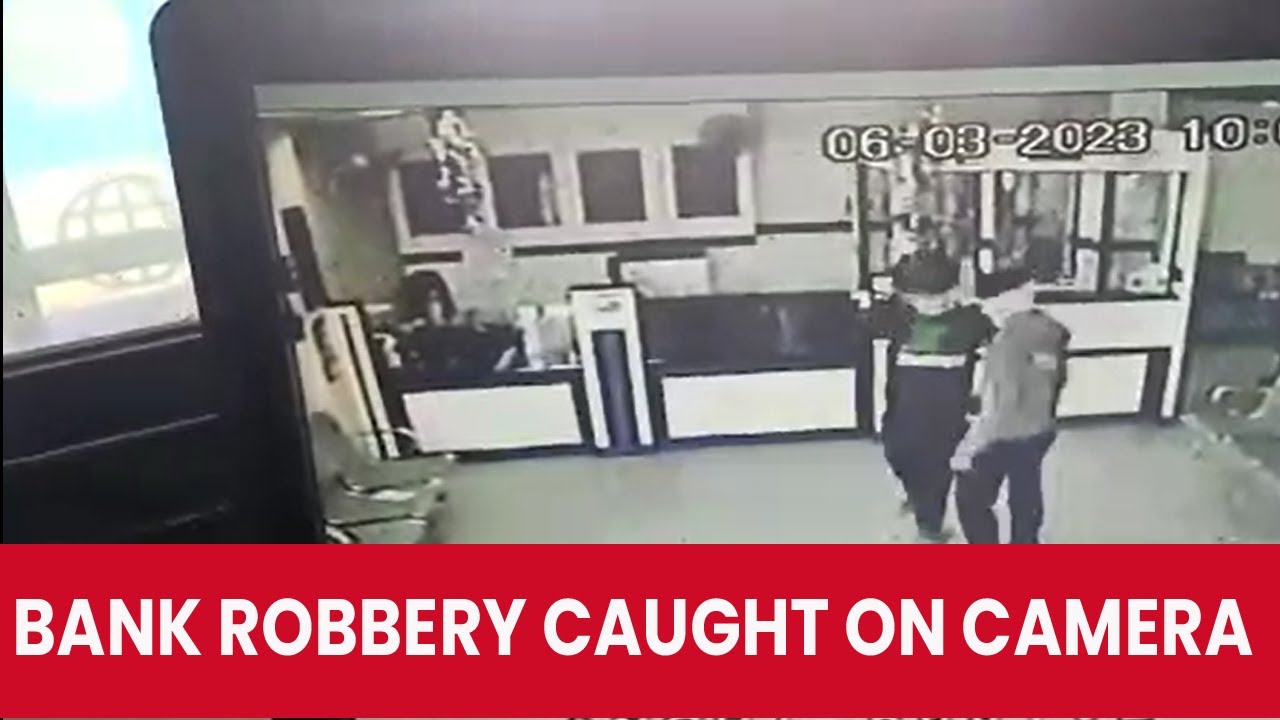 Bank Robbery Caught on Camera in Jaipur
