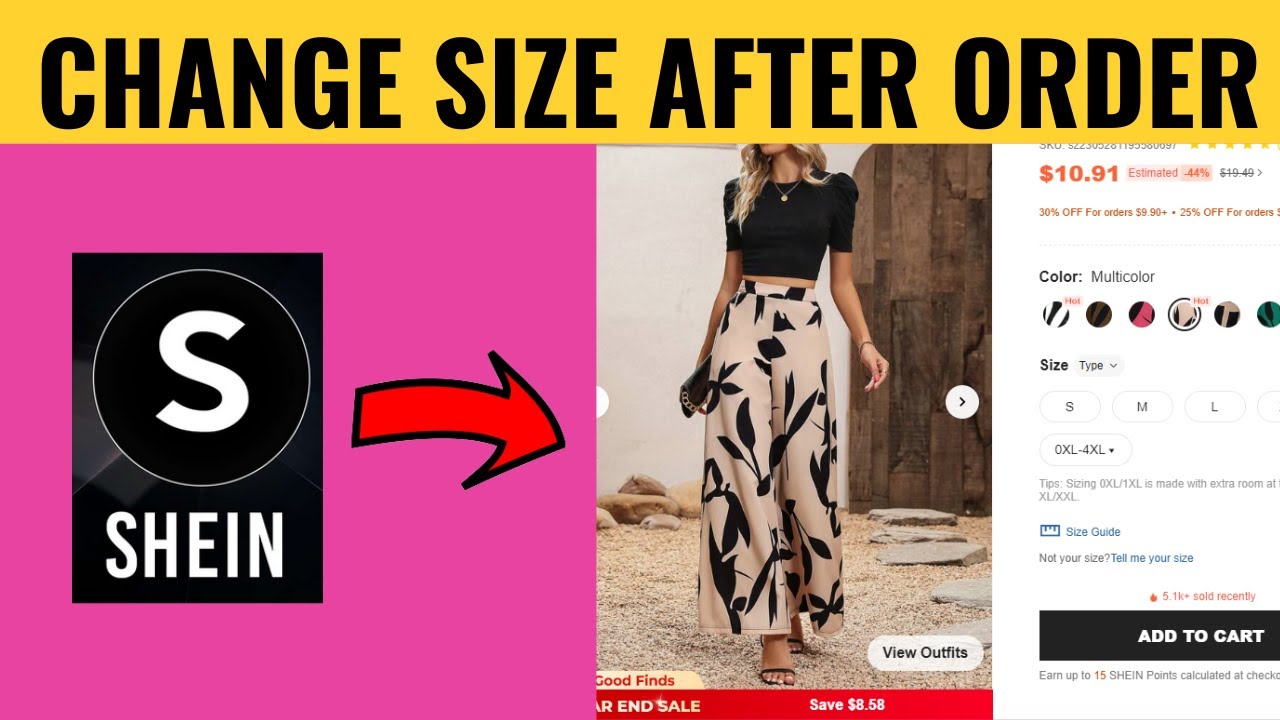 How To Change Size After Order On Shein