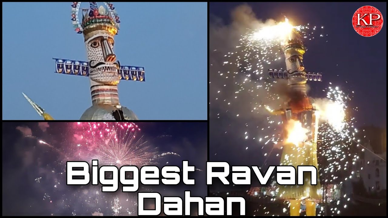 65 Feet Ke Ravan Ka Dahan In Surat Biggest Ravan Dahan🎆 Happy