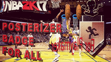 How To Get Posterizer & Relentless Finisher Badge For Playmaker🔥NBA 2k17