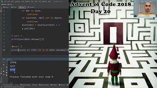 Advent of Code 2018 (Python) - day 20