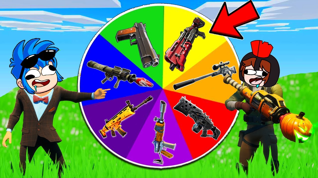 !LA RULETA DE LAS ARMAS EN FORTNITE! 🎯🔫 ARMA NOOB VS ARMA PRO VS ARMA HACKER