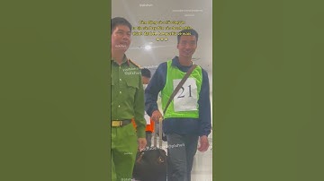 Cảm động các chú công an ra tận sân bay đón các doanh nhân bên Campuchia về nước 😂 #tintuc #haihuoc