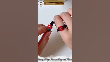 DIY Macrame | Macrame Tutorial | Macrame Craft Idea | How to Make Macrame Ring with Flower |