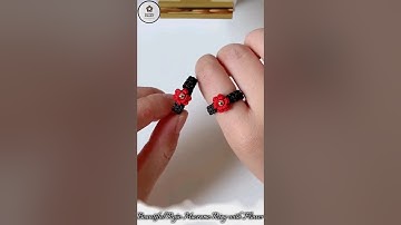 DIY Macrame | Macrame Tutorial | Macrame Craft Idea | How to Make Macrame Ring with Flower |