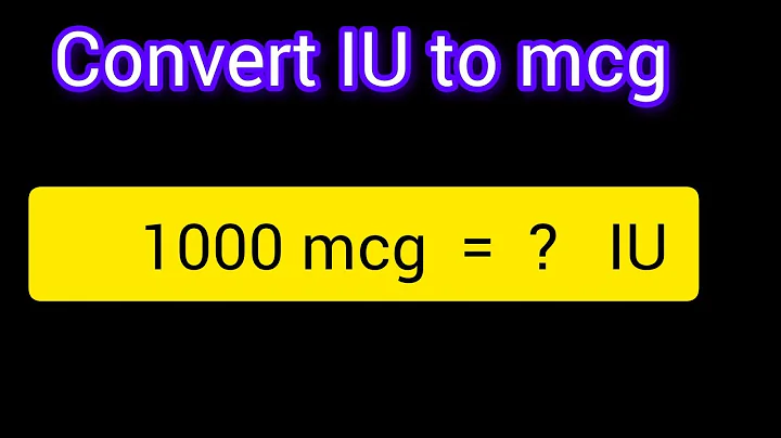 Convert 1000 IU to mcg (Vitamin D)