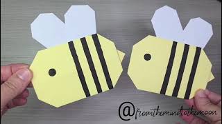 Tutorial Origami Ape! #papercrafting #bee