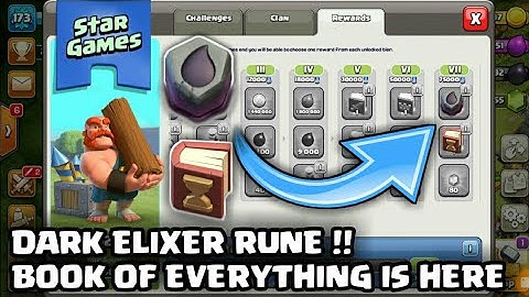 DARK ELIXER RUNE & BOOK OF EVERYTHING IS HERE IN 4th JUNE STAR GAMES 😍||CLASH OF CLANS