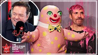 Was Stephen Mulhern Dressed As Mr Blobby When Simon Cowell Got Slimed On Britains Got Talent?