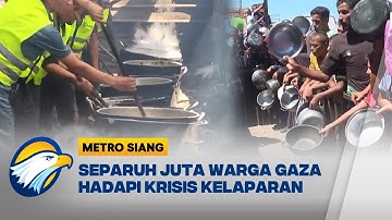 Krisis Pangan, Warga Gaza Berebut Makanan di Khan Younis - [Metro Siang]