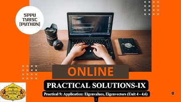 SPPU T.Y.B.Sc (Mathematics--Python programming practical solution-IX)