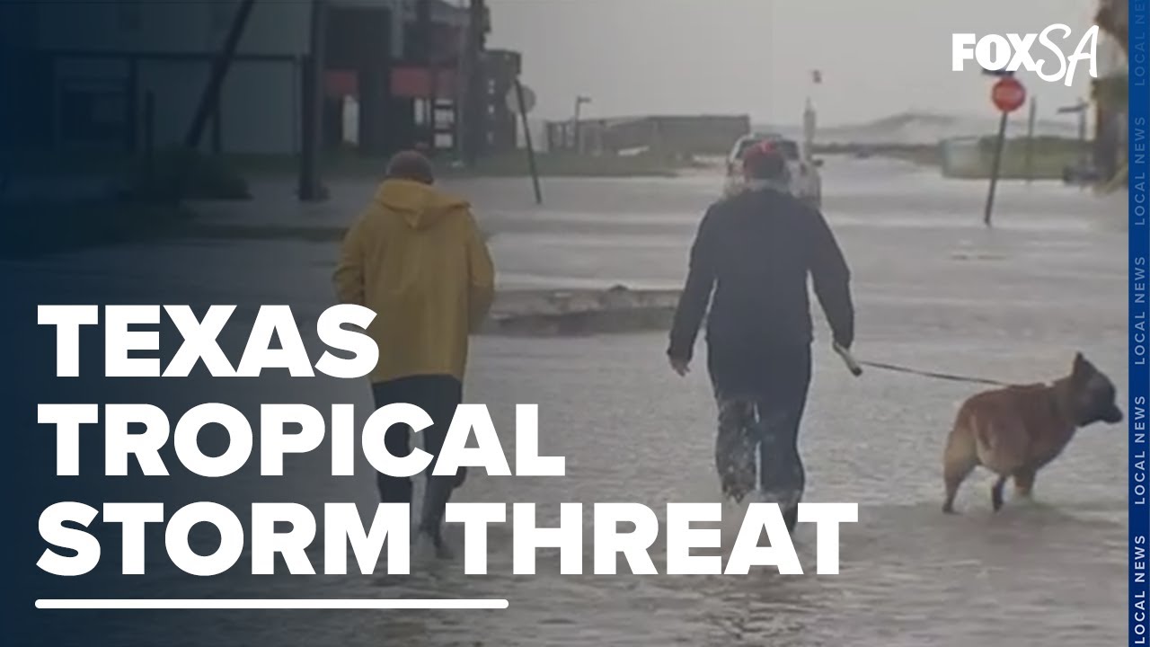 Texas coastline is now under a tropical storm warning - YouTube