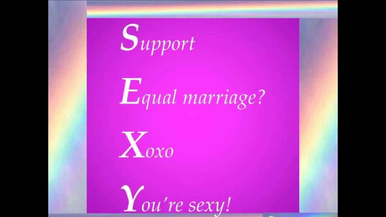 Sexy Support Gay Marriage We Can All Be Happy Gay And Free Free Free Youtube