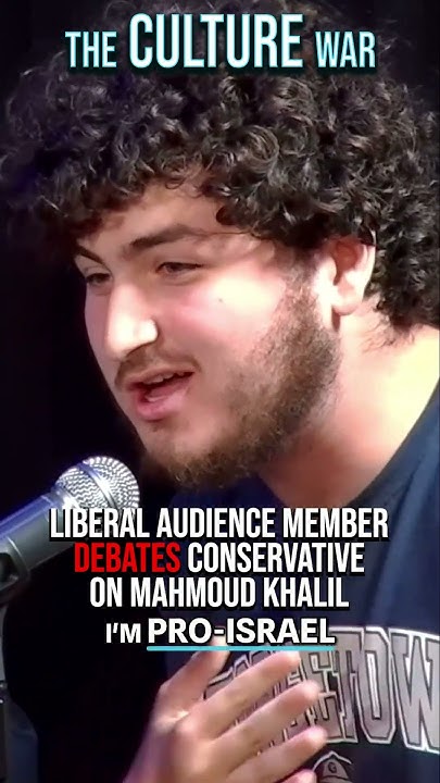 Liberal Audience Member DEBATES Conservative On Mahmoud Khalil - YouTube