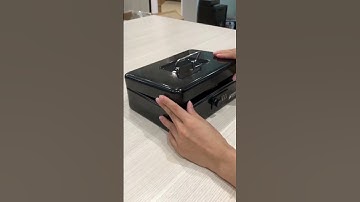 Hộp đựng tiền tiết kiệm siêu tiện lợi, khoá mật khẩu an toàn, chất liệu bằng sắt #treny #shorts