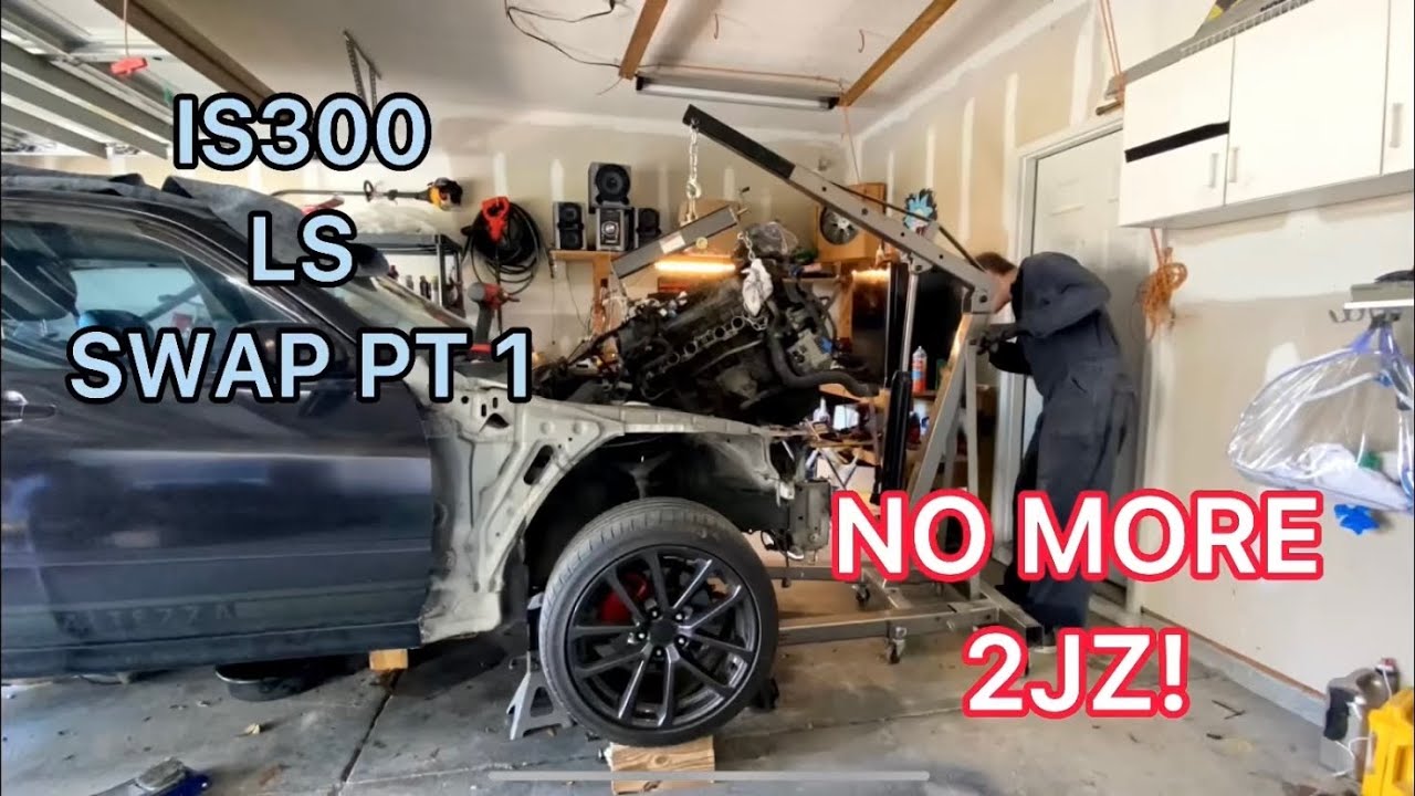 IS300 LS Swap Part 1: Engine Removal - YouTube