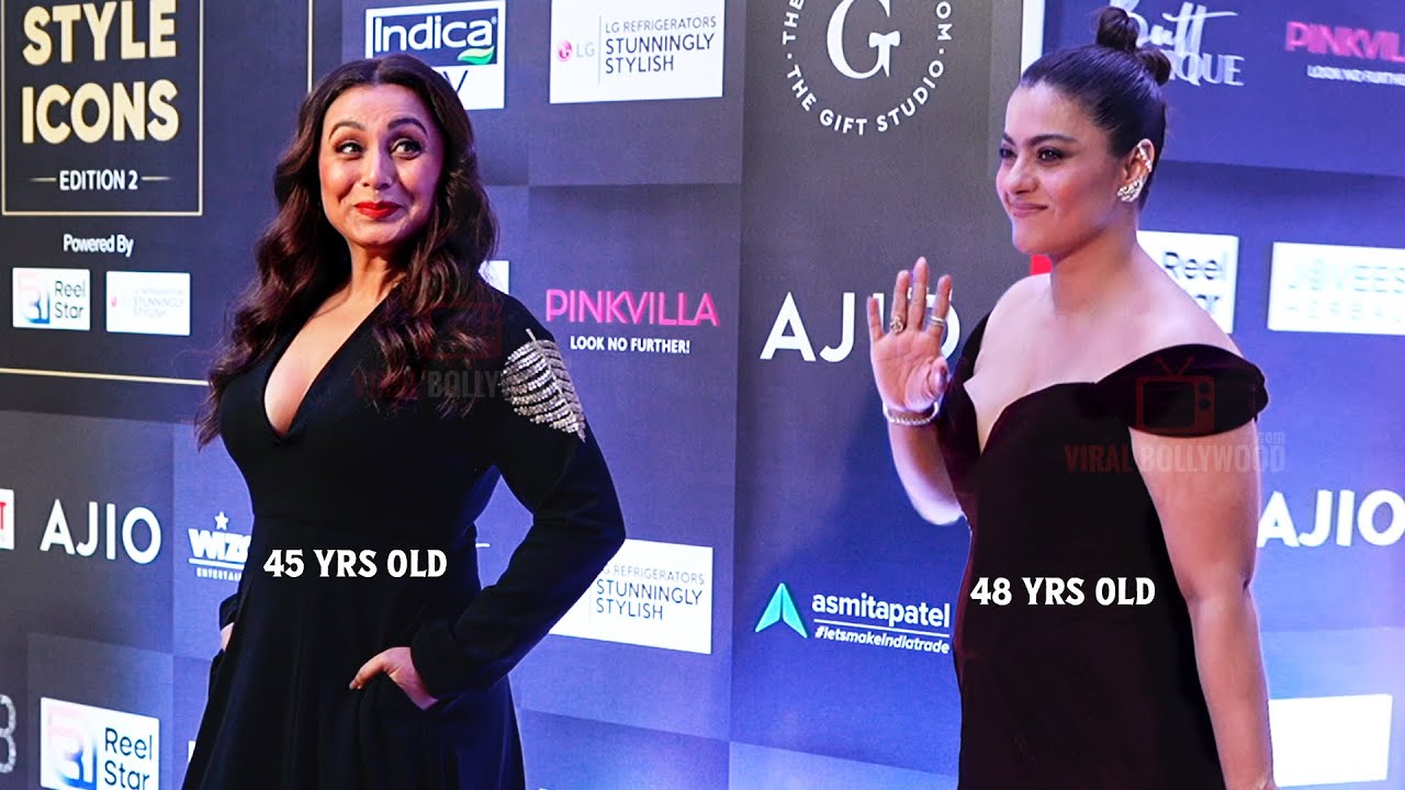 Kajol (48yrs old) and Rani Mukerji (45yrs old) looking Stunning at Pinkvilla Style Icons Awards 2023 photo pic