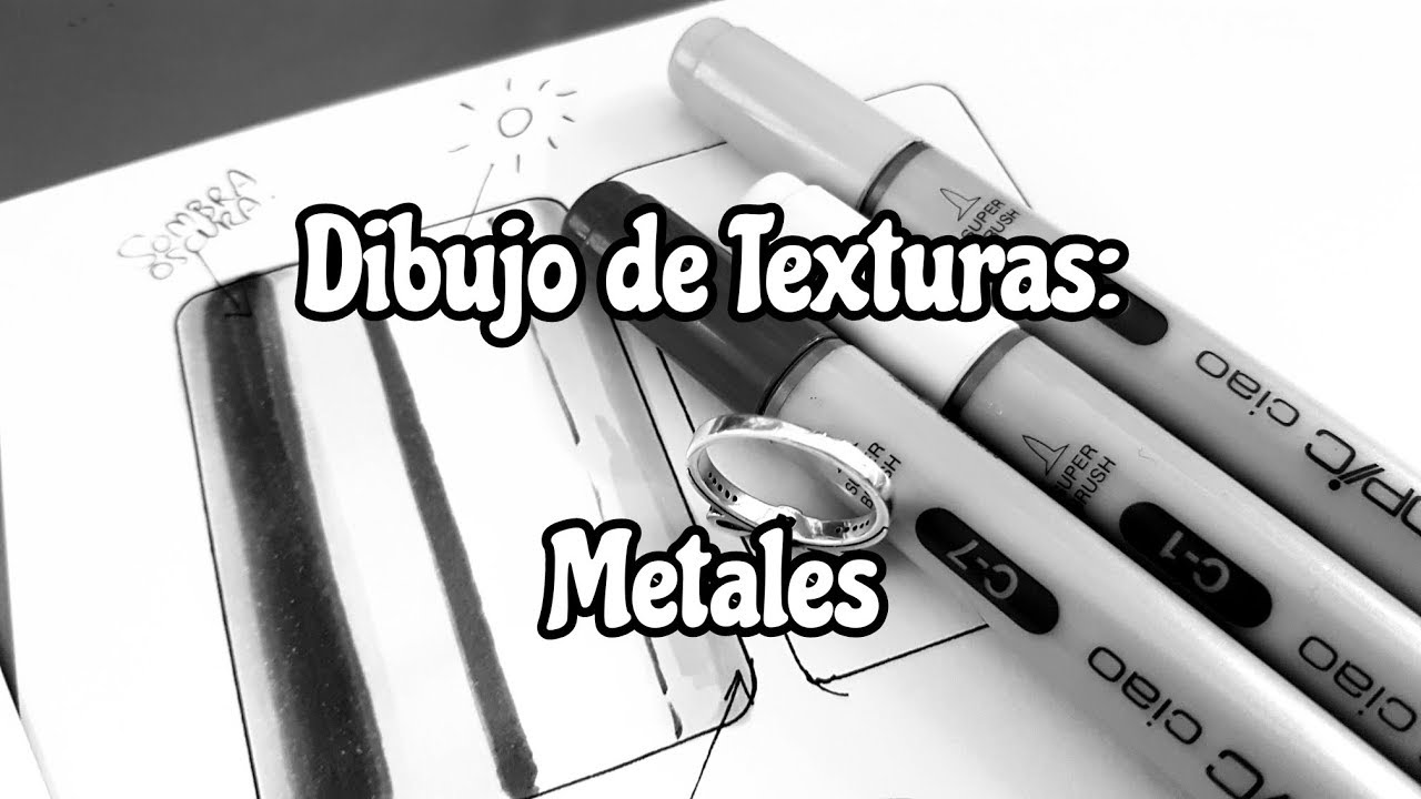 Dibujo de texturas: Coloreando efecto metal con Copic - thptnganamst.edu.vn