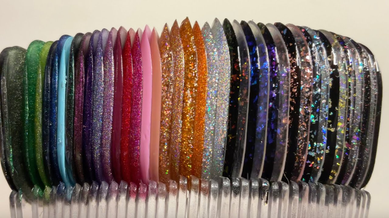 ASMR Holo Taco Nail Polish Collection and Swatch - close, crispy whispers