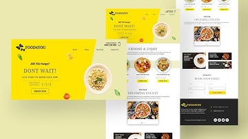 Responsive Restaurant Website Design (Demo Video) Using HTML CSS & JavaScript  #video