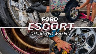 '97 Ford Escort Wheel RESTORATION! | Neglected Wheels that I NEVER Thought Would be Clean | SHINE!!!