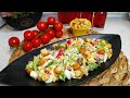 #салат #курица #помидор    САЛАТ ♡Очень вкусный | Товук ва сухарикли  салат