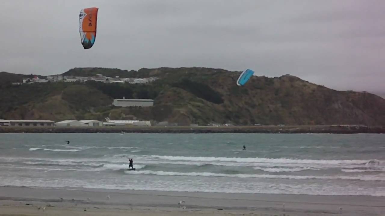 Kite surfing Wellington New Zealand YouTube