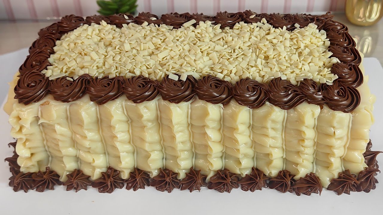 BOLO RECHEADO DE BRIGADEIRO DE LEITE NINHO COM NUTELLA - SIMPLES E PRÁTICO DE FAZER