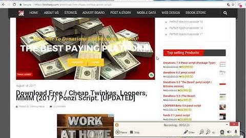 donations7 0 ponzi script ( Adjustable, ROI, Down-payment, and referral bonus script) part 1