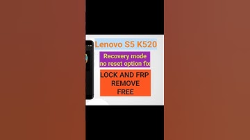 Lenovo S5 Hard Reset #hardreset  #rslmobilesolution #mobilerepairing #mobilephonerepairing #frp