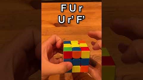 Solving This F2L Pair In 6 Moves! #shorts