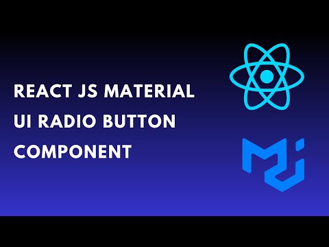 How to use reactjs material ui radio button component