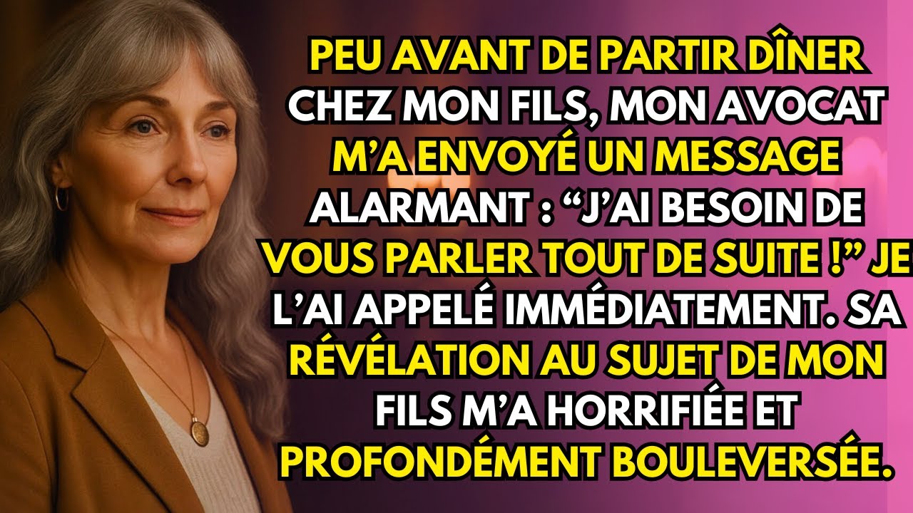 Je n’aurais jamais cru qu’un appel de mon avocat révélerait la dure vérité sur mon fils…