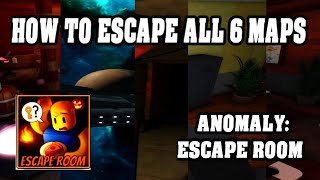 Roblox ANOMALY: ESCAPE ROOM ALL 6 ROOMS Walkthrough [English] [Standard Mode] 🔑