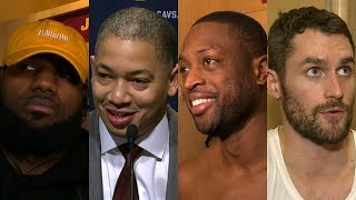 Reactions to LeBron James' first ejection [LeBron James, Tyronn Lue, Dwyane Wade, Kevin Love] | ESPN