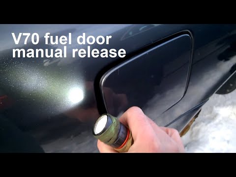 Volvo V70 XC70 Emergency fuel door release 2001-2007